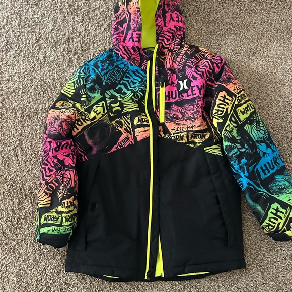 Boys Youth Hurley NeonJacket